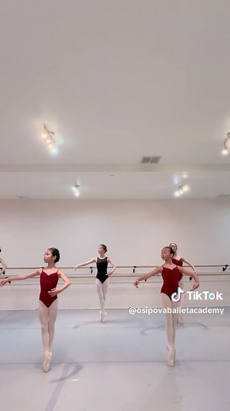 Pas Assemble Soutenu by our Level 4 Students (ages 9-12) ❤️ #fyp #osipovaballetacademy #ballettok #ballet