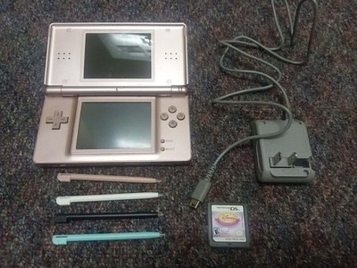 Official Nintendo DS Lite pink W Disney princess game, 4 stylus, and charger | eBay