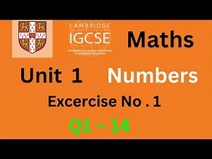 GCSE/IGCSE Maths U1 Numbers | Ex1 Q1–14 | AQA OCR Edexcel WJEC CCEA CIE OxfordAQA ‪@mathsolver1117‬