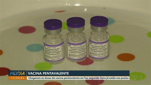 Doses da vacina pentavalente começam a ser entregues nos postos de saúde