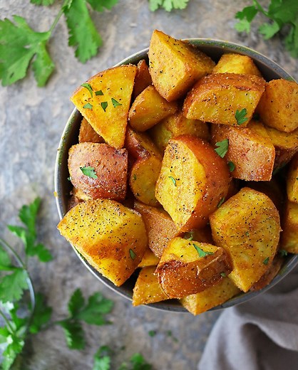 Easy Turmeric Potatoes Recipe - Savory Spin
