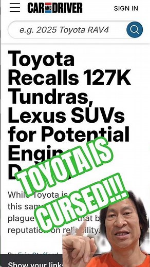 another huge Toyota recall! #fallintoshorts #toyotatundra #recall #lexus