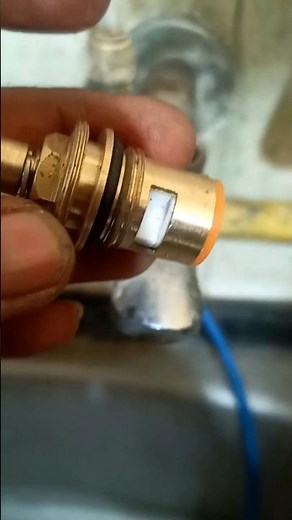 How to Replace a Leaky Faucet Cartridge (Spindle) #plumbing #faucetrepair #shorts