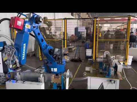 Yaskawa welding robots with seam tracking are being used in battery pack welding projects#yaskawa