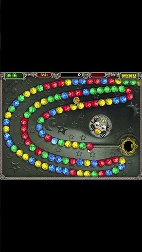 Zuma Deluxe game sped up four times #shorts #zuma