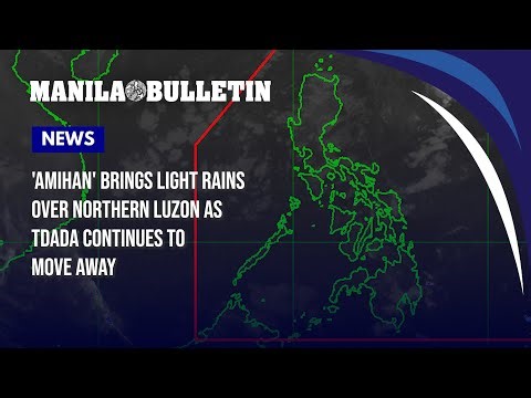'Amihan' brings light rains over Northern Luzon as TD Ada continues to move away