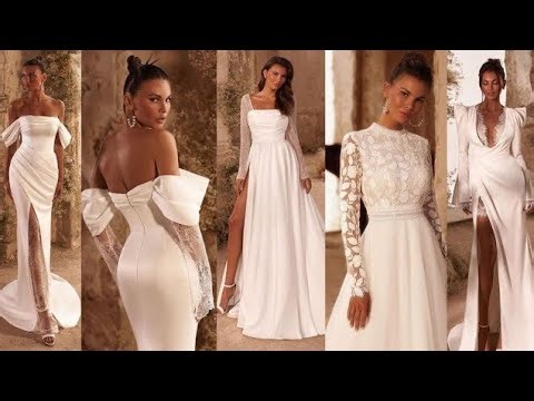 Simple Minimalist Wedding Dresses embodies tenderness and femininity💗