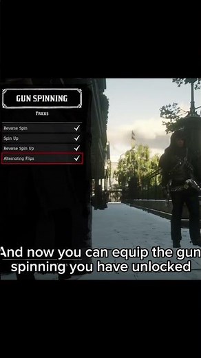 How to equip and obtain gun spinning in Red dead online #rdr2 #reddeadredemption #reddeadonline #fyp