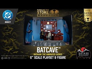 NEW DC Direct™ Batcave (BTAS) Gold Label Exclusive 6" Scale Playset | Action Figure Showcase
