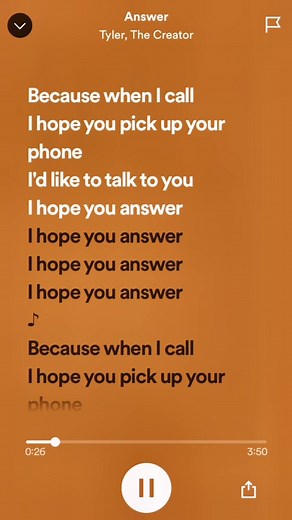 Tyler the Creator Answer Song Lyrics