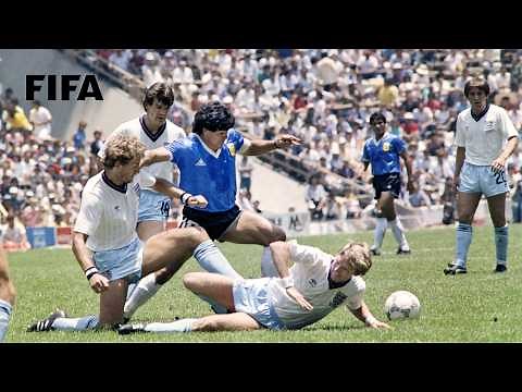 World Cup Rematch: Argentina 2-1 England | Legendary Maradona Show (1986)