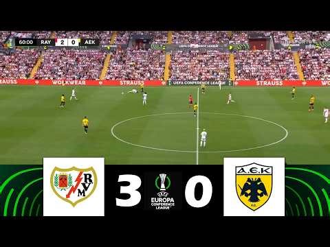 Rayo Vallecano vs. AEK Athens [3-0] | UEFA Conference League 2025/26 | Match Highlights!