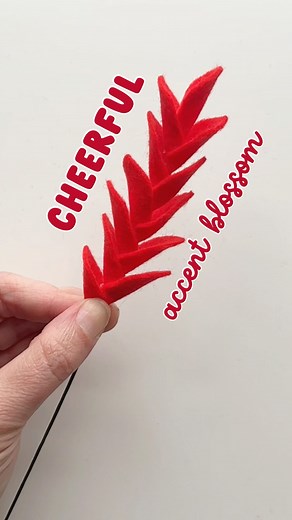 A fun little accent blossom that I’ll have a pattern for soon! We can make so many different flowers with this one shape. 😍 #feltflower #gingerflower #feltflowertutorial #feltflowerdesign #feltaccentflower #craftutorials | Resa Curbo Creative