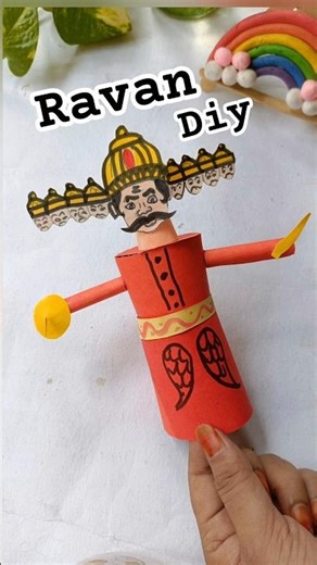 How to make RAVAN at Home with Paper Cup | Ravan kaise banaen -Dussehra Ravan making#shorts​#ravan​​