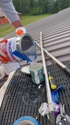 SnowGrip application to metal roof in Michigan. #metalroofingsystems #snowretention #fallingice