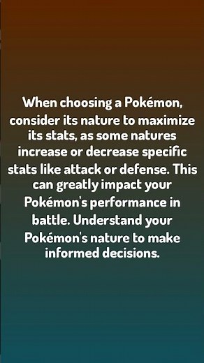 Pokémon Tip / Natures