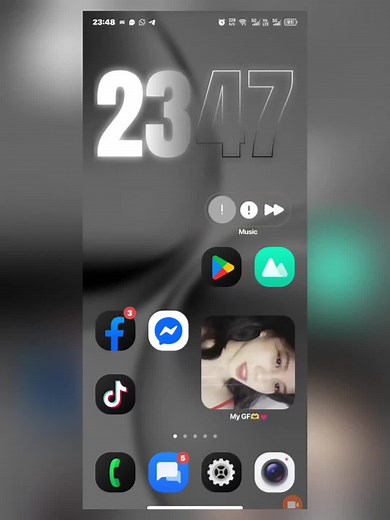 Tema Liquid Glass Oscuro para Infinix