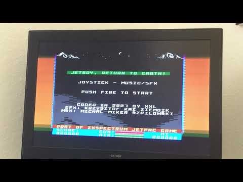 Atari 800XL / Jetboy 54,825 (Walkthrough - Looped)