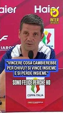 Chivu sulla finale di Coppa Italia Lazio-Inter: "Qui si vince e si perde insieme" 🗣️💙 #shorts