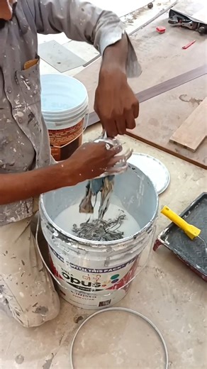 Dark Grey Wall Paint 🏡 Perfect Colour Combination Trick #shorts