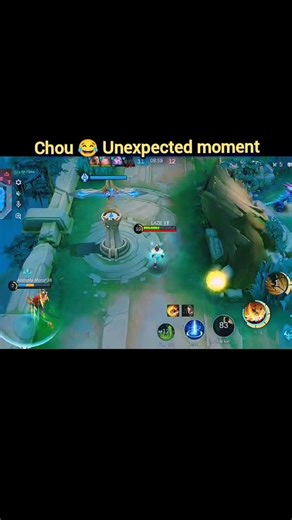 Chou WTF moment 😂 You won't believe this ! #mlbbshorts