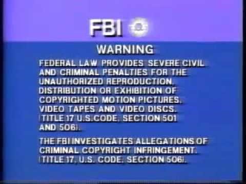 Columbia Tristar FBI Warning