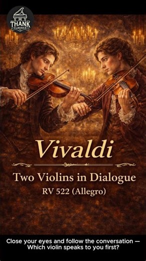Vivaldi – Two Violins in Dialogue | RV 522 (Allegro) 🎻⚡