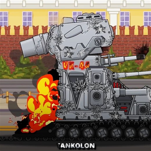 VK-44 Gets Blown in Half by Arta-Monster! 💀🔥#homeanimations #tankbattle #tanks #tank #animation