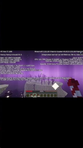 Minecraft + Complementary Shaders on an integrated graphics Radeon 760M #minecraft #shaders