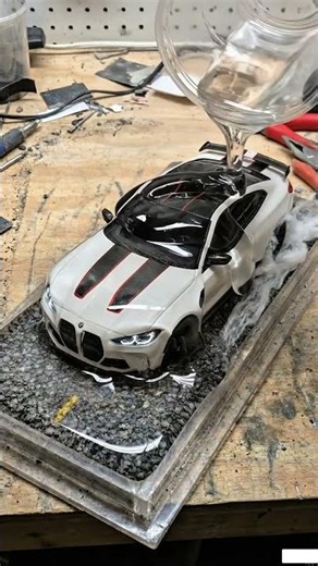 BMW M4 Competition G82🔥 Frozen in Crystal Clear Resin!