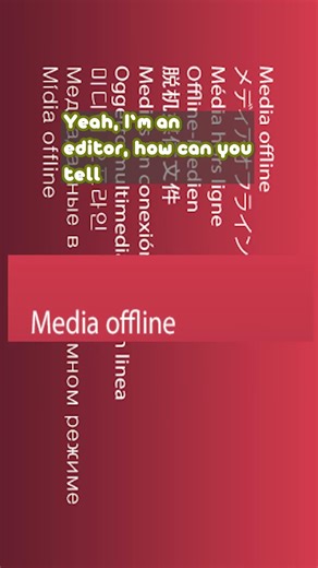 Yeah I'm an Editor, How Could You Tell