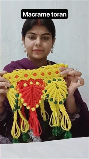 macrame toran design kaise banaye #diy #handmade #homedecor #craft #ideas