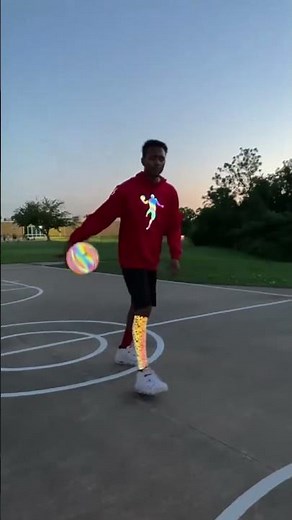 Holographic Reflective Glowing Basketball