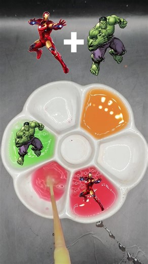 Hulkbuster Making costume with ironman #shorts #satisfying #spiderman #marvel #colormixing #costume