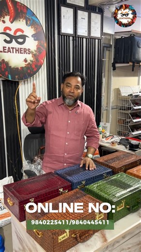 Gold Storage Leather Box ✨📦Keep Your Valuables Safe in StyleOnly at SG Leathers