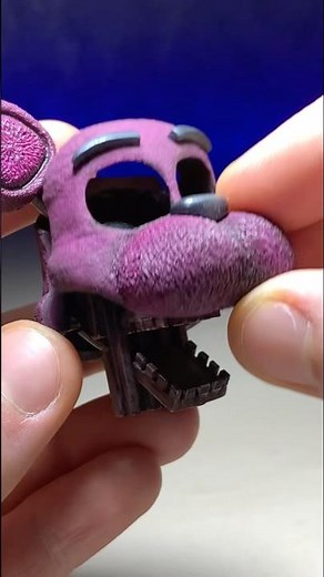 How to make Shadow Freddy plush with clay #shorts #fnaf