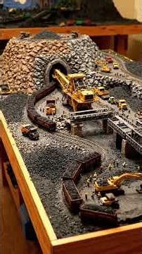 Tiny Miners, Big Detail Realistic Working Coal Diorama #diorama #reaction #miniaturemining #lego