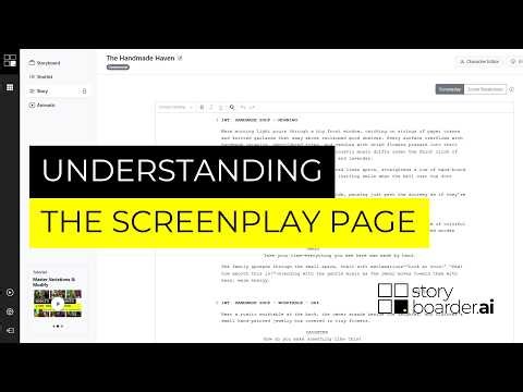 From Script to Storyboard with AI 🎬 | Storyboarder.ai Screenplay Workflow