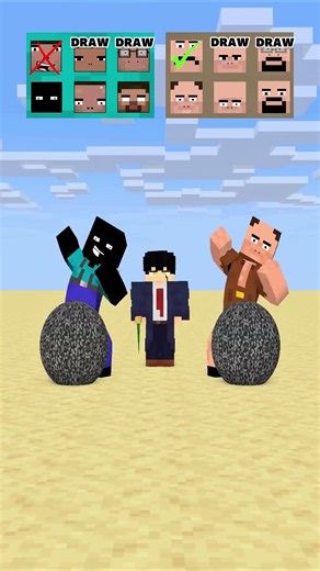 HELP Herobrine To Power Up And Break The Unbreakable Bedrock #friendship #shorts #trending #anime