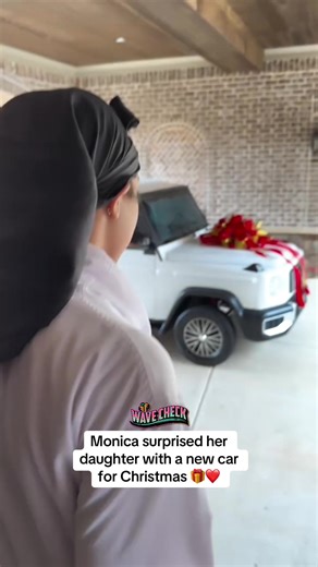 Monica Surprises Daughter with Christmas Car Gift