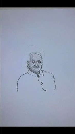 Sketching Albert Einstein’s Portrait | Quick Pencil Drawing