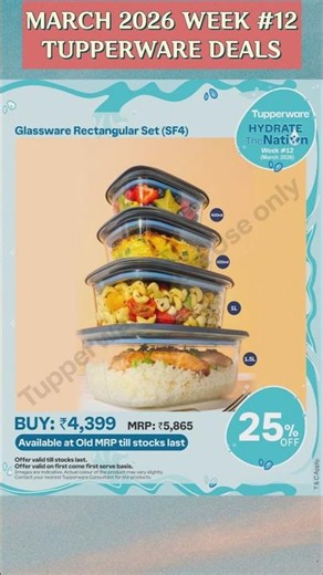 MARCH 2026 WEEKLY #12 TUPPERWARE PRODUCTS|TUPPERWARE MARCH 2026 CATALOGUE