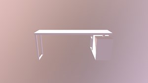 Modern Corner desk model - Download Free 3D model by Shelton701