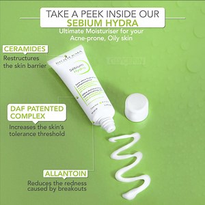 Ever wondered what makes our Sebium Hydra Moisturizer so much better than other moisturisers? The ingredients are the real deal ✨ | BIODERMA