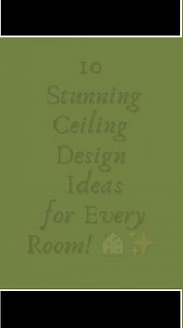 10 Stunning Ceiling Design Ideas to Transform Your Home! Upgrade your home with these stunning ceiling design ideas! From coffered and tray ceilings to LED-lit POP designs, explore unique ways to enhance your interiors. Perfect for living rooms, bedrooms, and dining spaces! ✨ Hashtags: #CeilingDesign #HomeDecor #InteriorDesign #ModernCeiling #LuxuryHomes #HomeImprovement #LEDLighting #RusticDesign #InteriorInspo #DreamHome | Golden Decor | Facebook