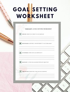 S.M.A.R.T. Goal Setting Worksheet - Goal Setting Printable - Digital - Etsy Australia