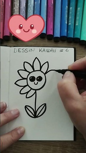 A simple Kawaii drawing for a special moment with your child ❤️