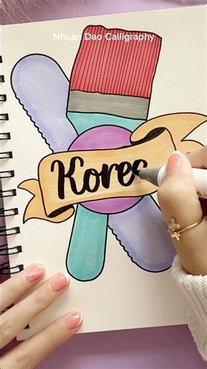 This Korean Front Page Will Make You Want to Study #shorts #frontpage #nhuandaocalligraphy