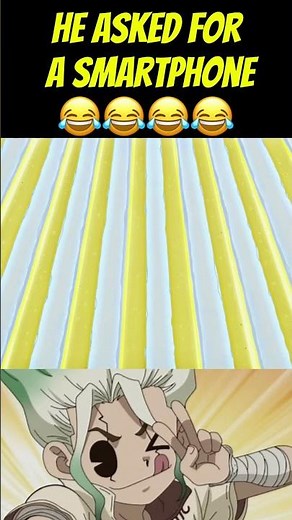 He Asked for a Smartphone… So Senku Made One 😂 #DrStone#Senku#AnimeShorts#AnimeComedy