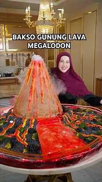 TASYI BIKIN BAKSO GUNUNG LAVA BERANAK MEGALODON SUPER JUMBO !! #megalodon #food #viral #bakso